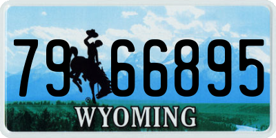 WY license plate 7966895