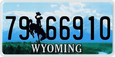 WY license plate 7966910