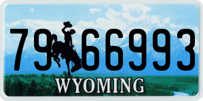WY license plate 7966993
