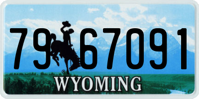 WY license plate 7967091