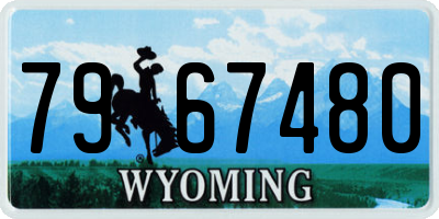 WY license plate 7967480
