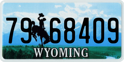 WY license plate 7968409