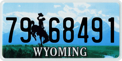 WY license plate 7968491