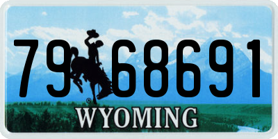 WY license plate 7968691