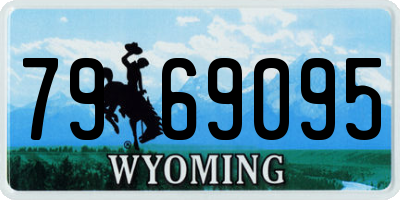 WY license plate 7969095