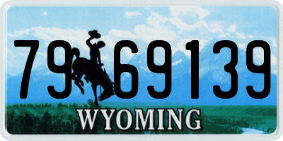 WY license plate 7969139