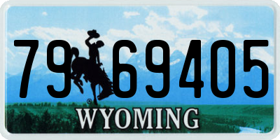 WY license plate 7969405