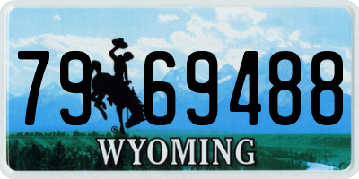 WY license plate 7969488