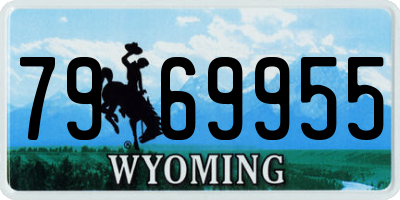 WY license plate 7969955