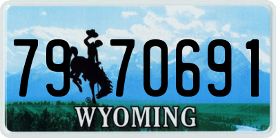WY license plate 7970691