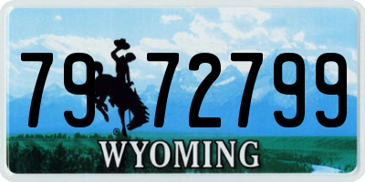 WY license plate 7972799