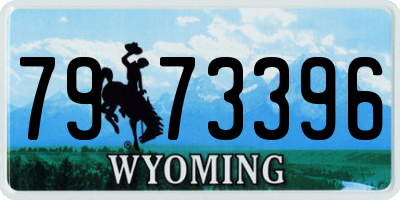 WY license plate 7973396