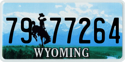 WY license plate 7977264