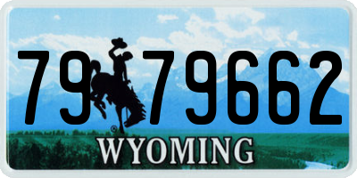 WY license plate 7979662
