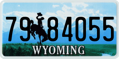 WY license plate 7984055