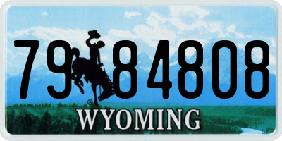 WY license plate 7984808