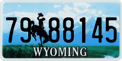 WY license plate 7988145