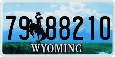 WY license plate 7988210