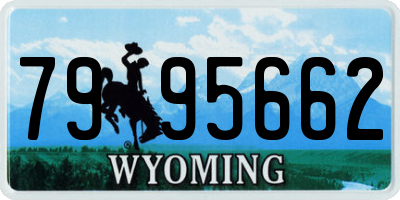WY license plate 7995662