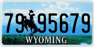 WY license plate 7995679