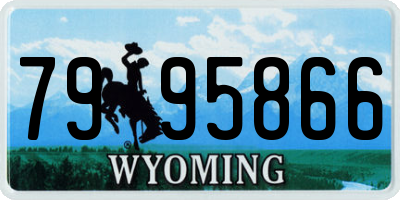 WY license plate 7995866