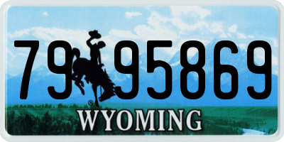 WY license plate 7995869