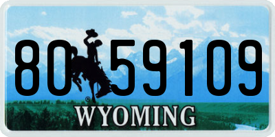 WY license plate 8059109