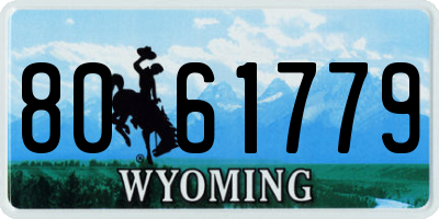 WY license plate 8061779