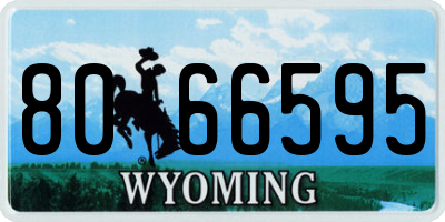WY license plate 8066595