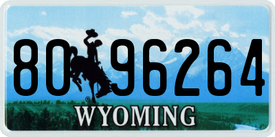 WY license plate 8096264