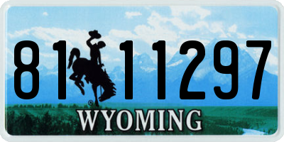 WY license plate 8111297