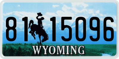 WY license plate 8115096
