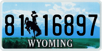 WY license plate 8116897