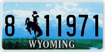 WY license plate 811971