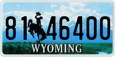 WY license plate 8146400