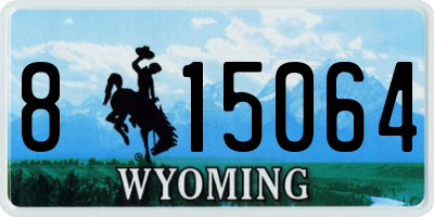 WY license plate 815064