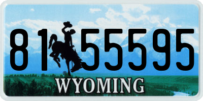 WY license plate 8155595