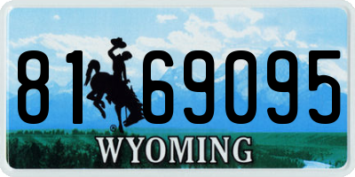 WY license plate 8169095