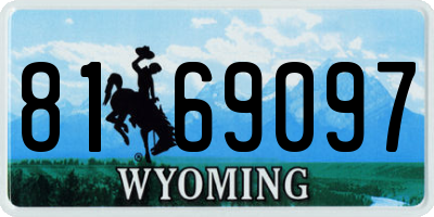 WY license plate 8169097