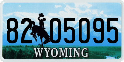 WY license plate 8205095