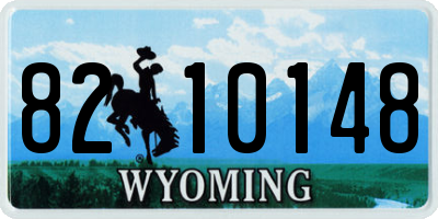 WY license plate 8210148
