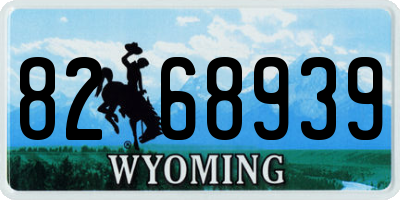 WY license plate 8268939