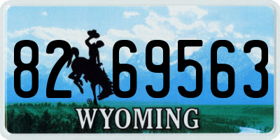 WY license plate 8269563