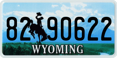 WY license plate 8290622