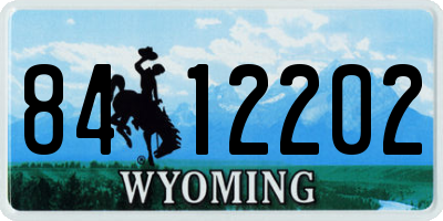 WY license plate 8412202