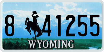 WY license plate 841255