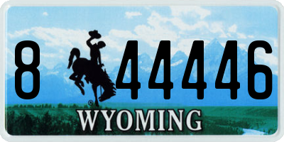 WY license plate 844446