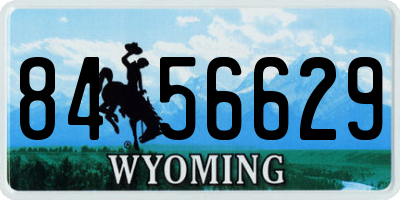 WY license plate 8456629