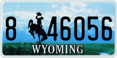 WY license plate 846056