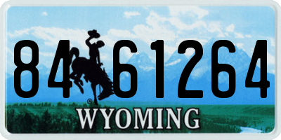 WY license plate 8461264